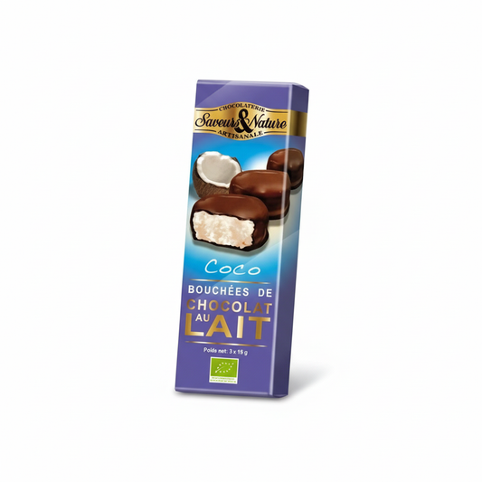 3x bouchées noix de coco chocolat